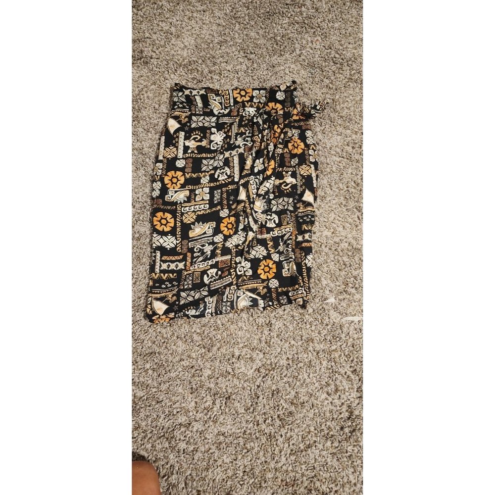 Hot Topic Disney Size XS Moana Tribal Sarong Faux Wrap Skirt Womens Juniors